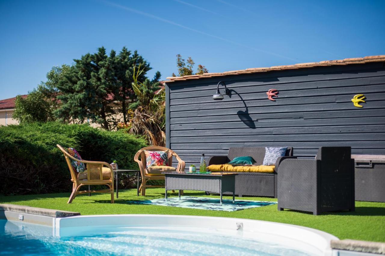 Chambre Merlot avec salle de bain privée Lugon et l’Ile du Carney Exterior foto